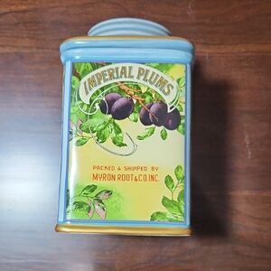 Imperial Plums Decorative Tin